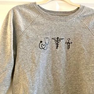 Nurse sweater. Simple cute.